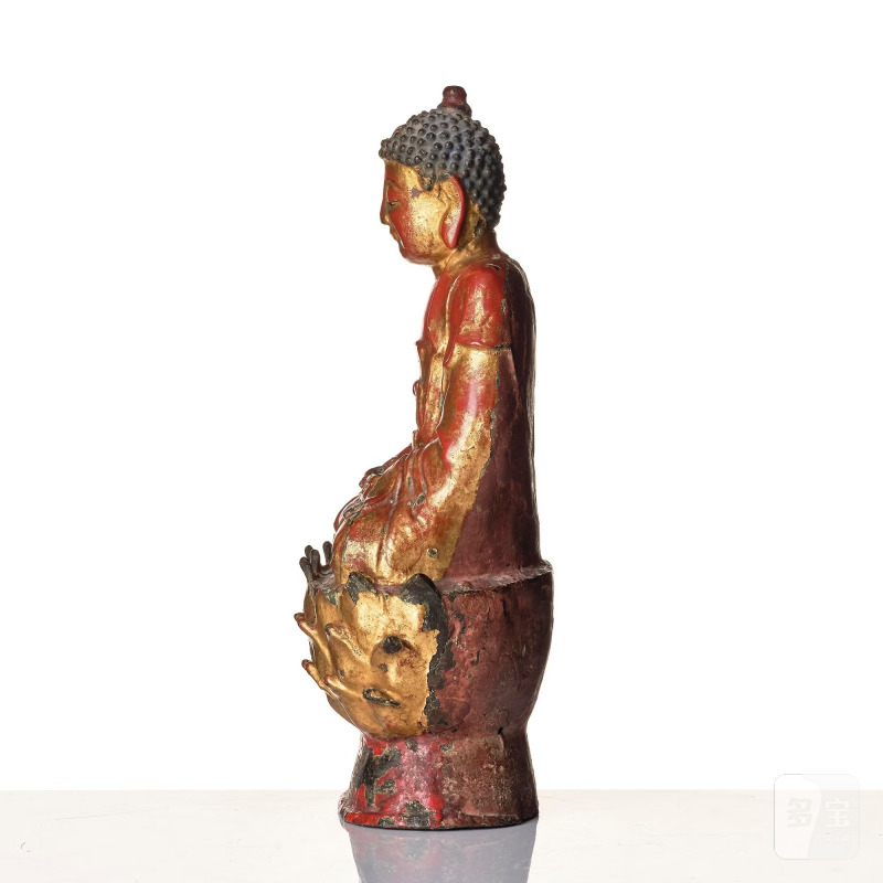 A seated bronze figure of Bhaisajyaguru Buddha, - 图3